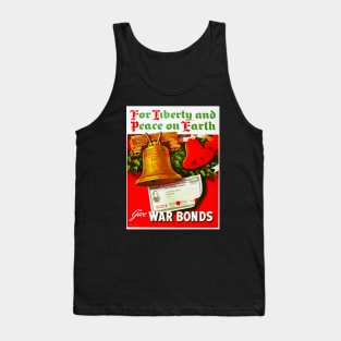 Wonderfully Restored WWII Christmas War Bonds Poster Tank Top